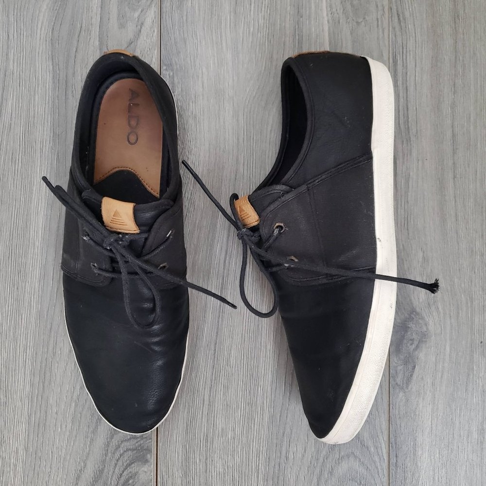 Aldo Men's Lace Up Casual Shoes Black Size 12